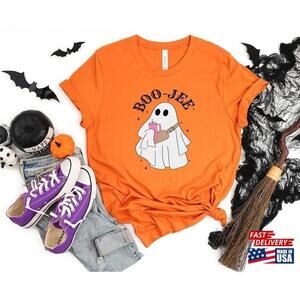 Halloween Ghost Boo Jee Shirt Spooky Season Sweater Vibes Shirt Classic